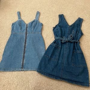 2 denim dresses